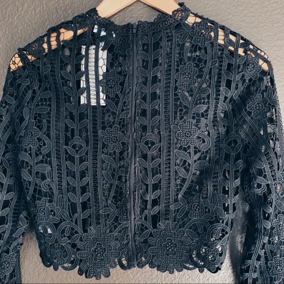 Tobi - Style and Lace Crop Top | Black - NWT - Picture 3 of 4